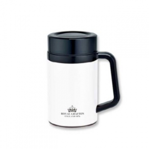 영국R 보온 보냉 머그 텀블러 화이트 420ml