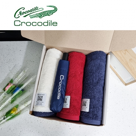 크로커다일 수피아 유러피언 타올 + 3단 6k 암막 우양산세트 - 58번 #2