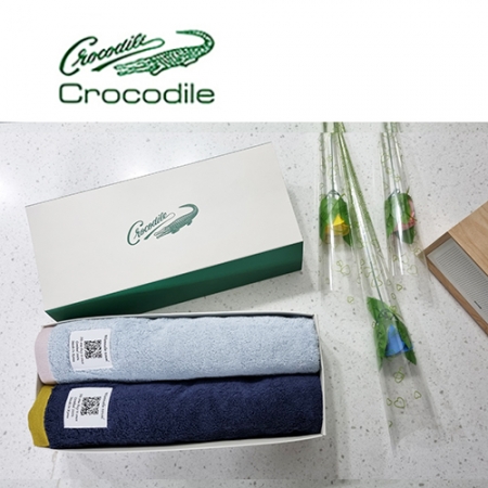 크로커다일 코마사 200g 투톤 보다타올 2매 세트 #2