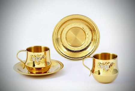 샤갈 골드 큐빅 커피잔 / 고급 커피잔 #4