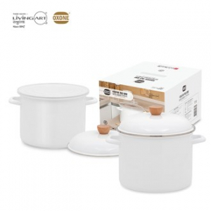 OXONE 옥슨 법랑 깊은형 곰솥 냄비 3P (화이트)