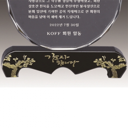 금문양 크리스탈 상패 22 #5