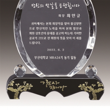 금문양 크리스탈 상패 18 #4