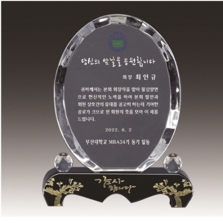 금문양 크리스탈 상패 18 #6