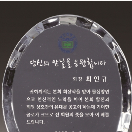 금문양 크리스탈 상패 18 #3