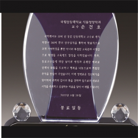 금문양 크리스탈 상패 16 #4