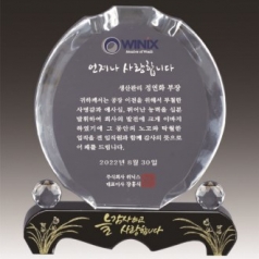 금문양 크리스탈 상패 15