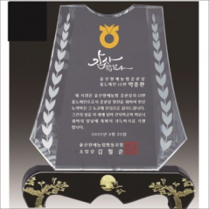 금문양 크리스탈 상패 14
