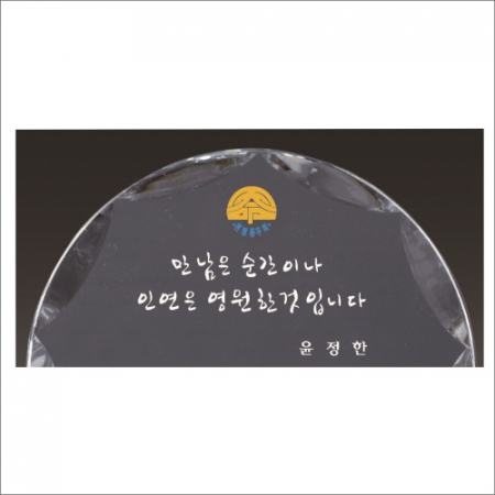 금문양 크리스탈 상패 12 #3