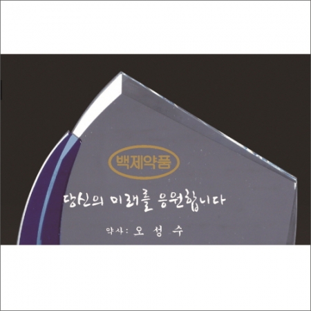 금문양 크리스탈 상패 11 #3