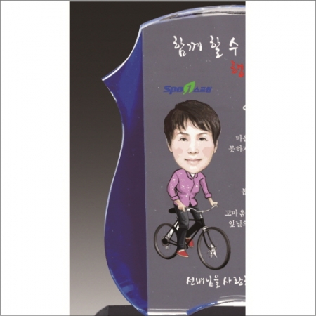 금문양 크리스탈 상패 7 #3