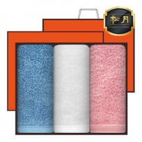 [송월타올] 코마 40수 무지타올 40, 180g 3매, 고급세트, 세면타올