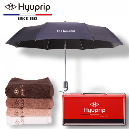 협립 3단 암막 고밀도 커넥션 완전 자동 + 40수 180 호텔타올 1P 우산 타올 세트 (양산겸용) #2