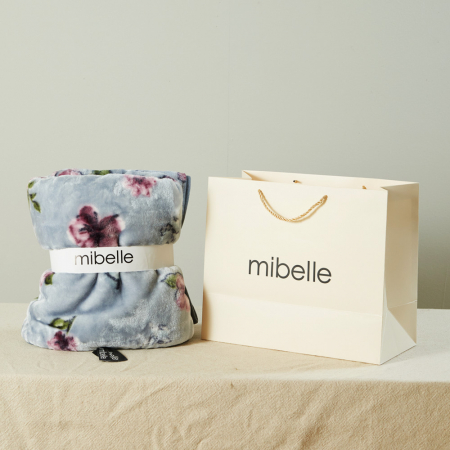 미벨 밍크 극세사 담요 플라워 그레이 대형 #2