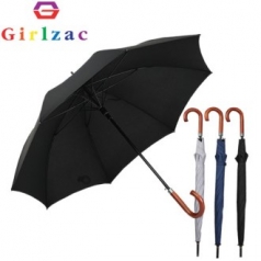 걸작 클레식 고밀도 곡자 우드핸들 장우산