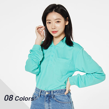 드라이 단추 폴로셔츠 긴팔 10칼라 #2