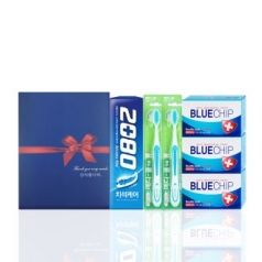 알뜰 박스 25호 (2080 치약 + 비누 + 미세모 칫솔 + 선물케이스)
