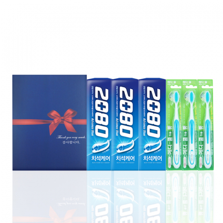 알뜰 박스 2호 (2080 치약 3개 + 미세모 칫솔 3개 + 선물케이스) #2