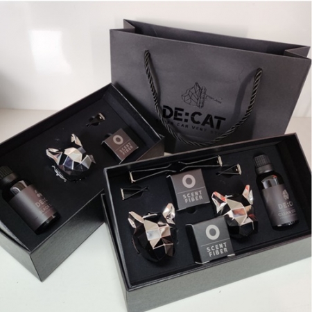 자동차 차량 방향제 디퓨저 캣A세트 30ml 리필 포함 #4