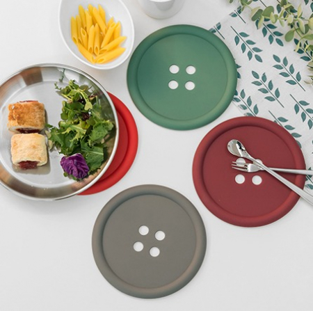 실리콘 단추 냄비받침 / 단추 냄비받침 / 실리콘 냄비받침 // 국산 #2