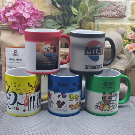 변색 무광칼라 매직포토머그컵 #3