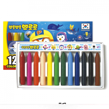 뽀로로 손에 묻지않는 크레용 12/18/24색 #2