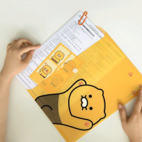 캐릭터 춘식이 봉투파일 발바닥 k