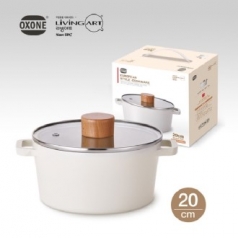 리빙아트 옥슨 IH 세라믹 양수냄비 20cm