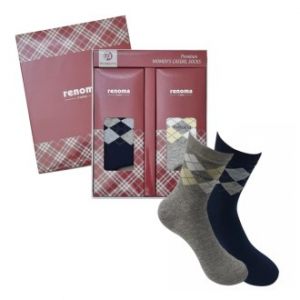 레노마 여성 다이아 양말 2족 선물세트