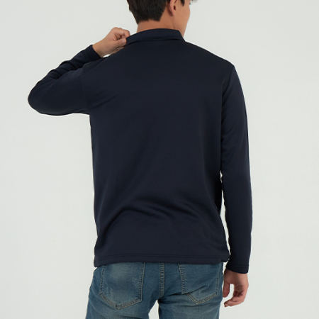 남성 여성 단체 속 기모 긴팔 카라 티셔츠 #6