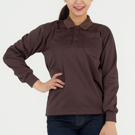 에어 기모 긴팔 카라 티셔츠, 남성 여성 단체 티셔츠 #3