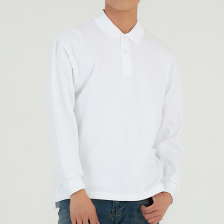 남자 여자 단체 특양면 PK 베이직 긴팔 카라 #4