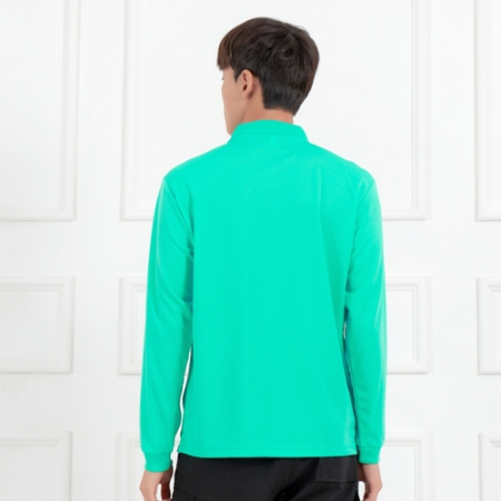 드라이 기능성 긴팔 폴로 카라 티셔츠, 남자 여자 단체 티셔츠 #5