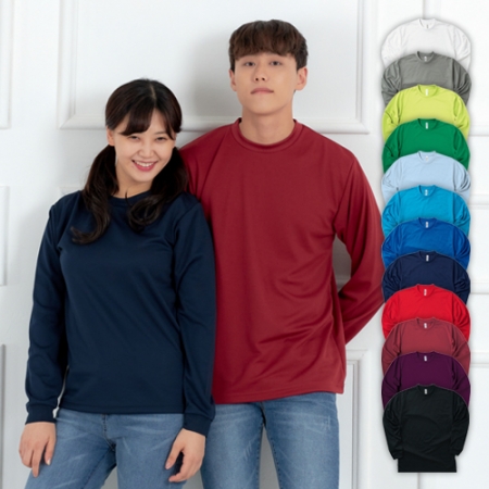 남자 여자 단체 라운드 쿨레쉬 긴팔 티셔츠 #2