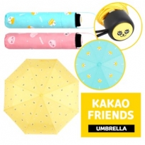 카카오프렌즈 페이스패턴 3단우산