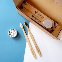 나무하나 성인 건치A 세트 / 대나무 칫솔 / 칫솔세트 / 고체치약