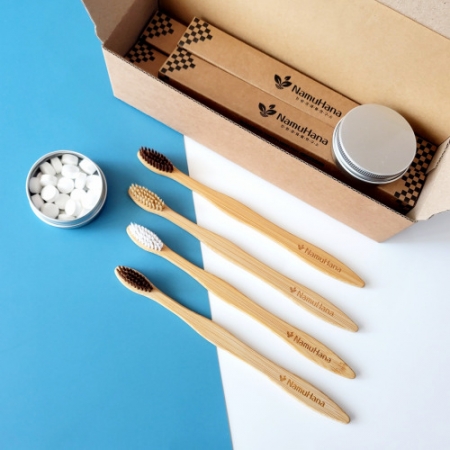 나무하나 성인 건치 B 세트 / 대나무 칫솔 / 칫솔세트 / 고체치약 #2