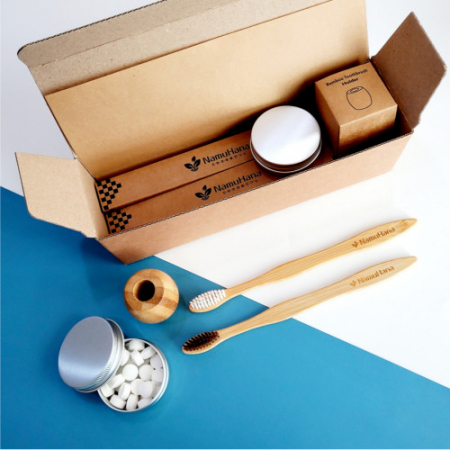 나무하나 성인 건치 C 세트 / 대나무 칫솔 / 칫솔세트 / 고체치약 #2