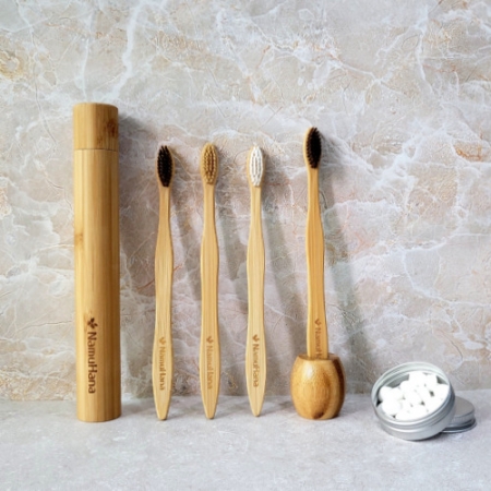 나무하나 성인 건치 E 세트 / 대나무 칫솔 / 칫솔세트 / 고체치약 #4