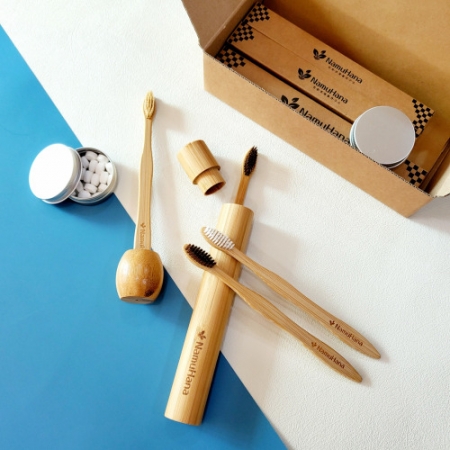 나무하나 성인 건치 E 세트 / 대나무 칫솔 / 칫솔세트 / 고체치약 #5