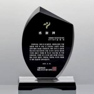 블랙 크리스탈 상패 SD14)109-2