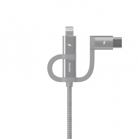 [요이치] 애플 Mfi 인증 마운틴 3in1 충전케이블 100cm #3