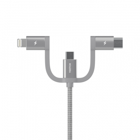 [요이치] 애플 Mfi 인증 마운틴 3in1 충전케이블 100cm #2