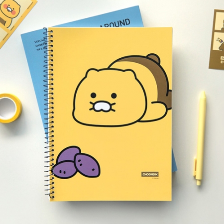 캐릭터 스프링 연습장 옐로우 #2