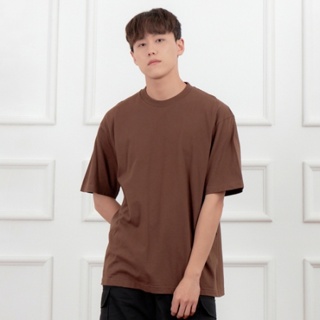 면100 오버핏 반팔 티셔츠 17수, 남자 여자 티셔츠 #5