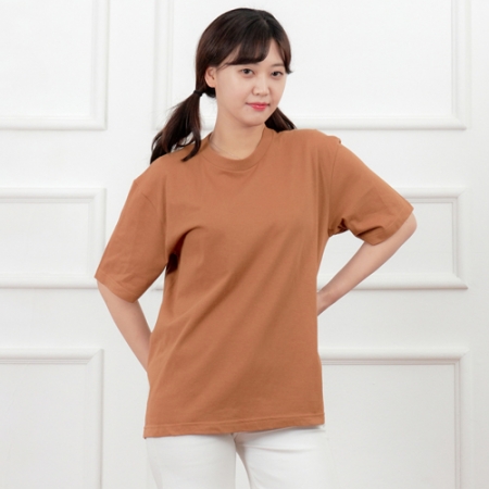 면100 오버핏 반팔 티셔츠 17수, 남자 여자 티셔츠 #3