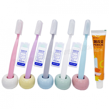 M케이스 왕헤더캡 미세모 페리오 치간 / 칫솔 치약 세트 #5