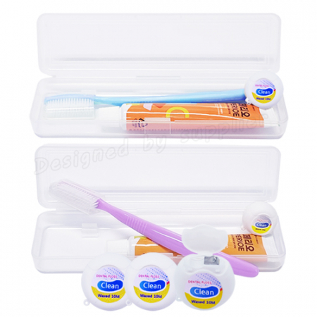 M케이스 왕헤더캡 미세모 페리오 치실 / 칫솔 치약 세트 #2