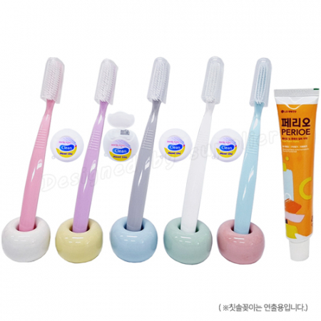 M케이스 왕헤더캡 미세모 페리오 치실 / 칫솔 치약 세트 #5