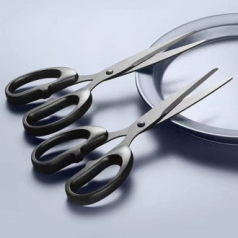 블랙 스텐 사무용 가위 인쇄 제작